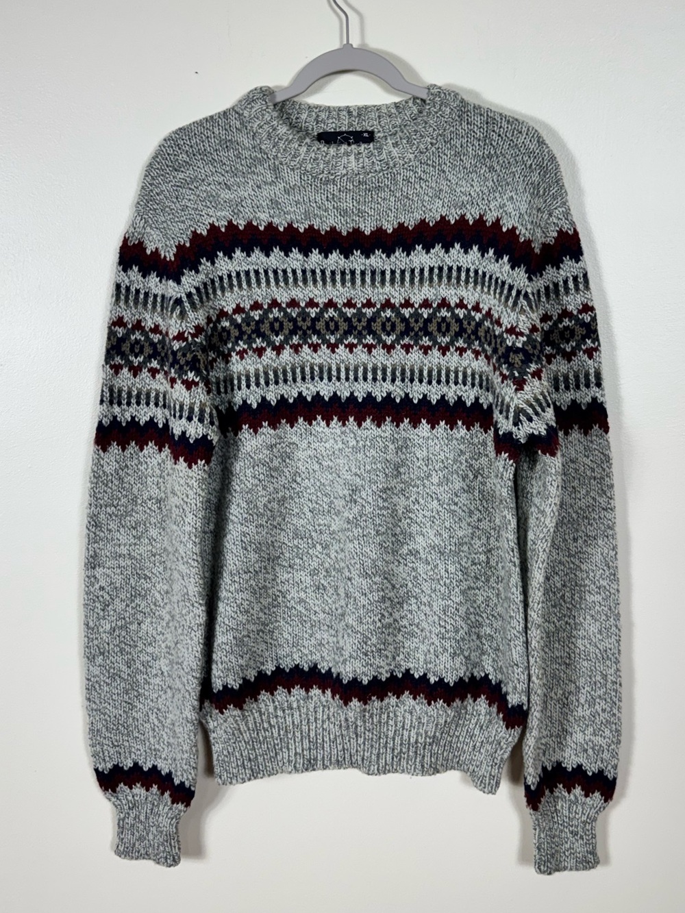 Northwest Territory Womens Wool Chunky Sweater XL Heritage Nordic Fair Isle